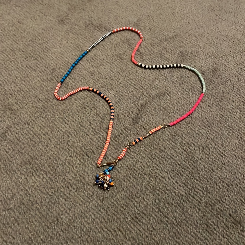 Roxanne Assoulin “patchwork” beaded necklace.